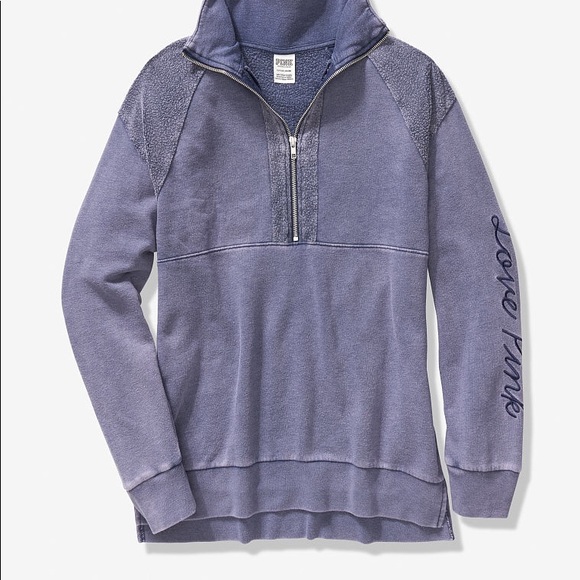 SET Victorias Secret PINK VINTAGE JOGGER/HALF ZIP - Picture 2 of 5